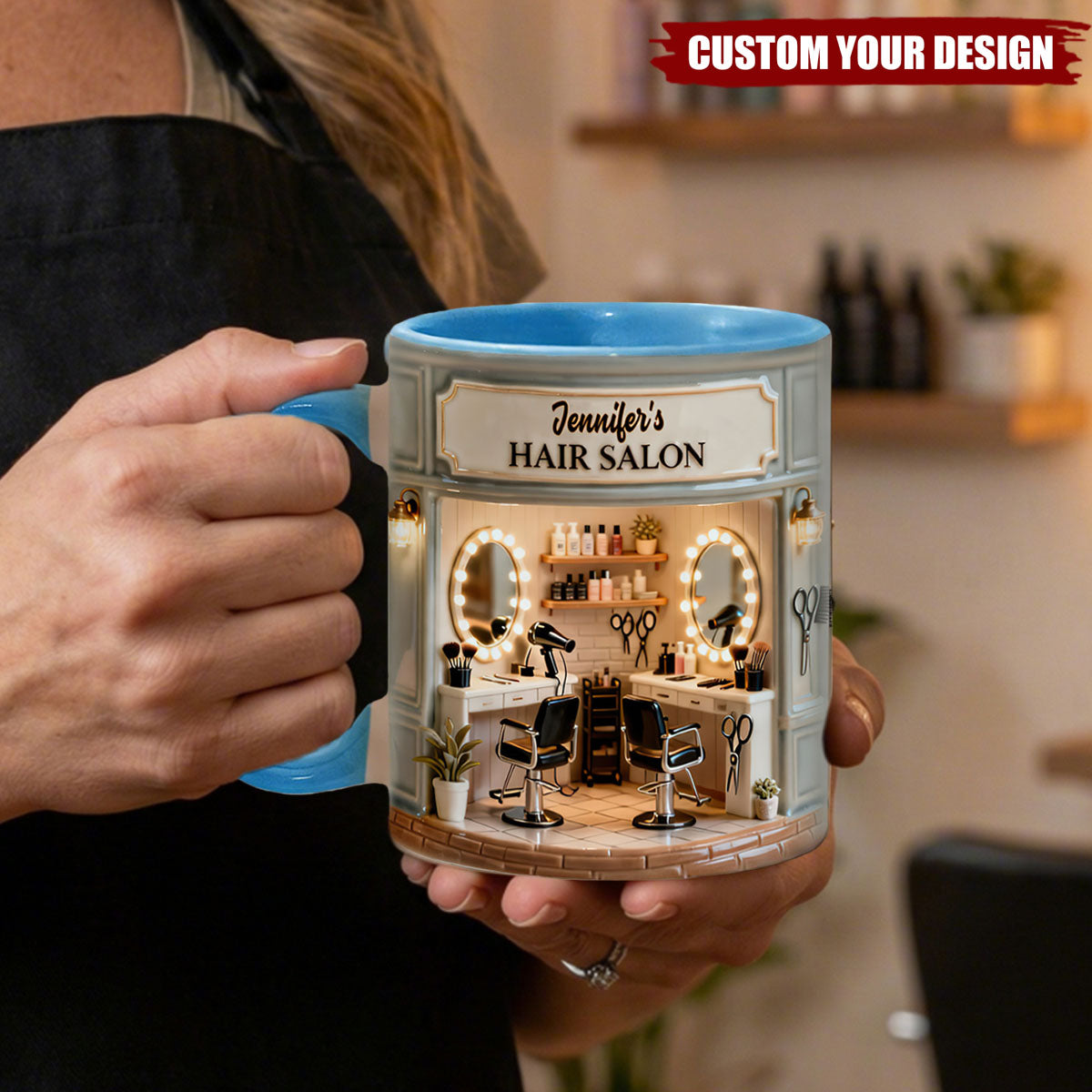 Proud Hair Stylist - Personalized Hairdresser Accent Mug