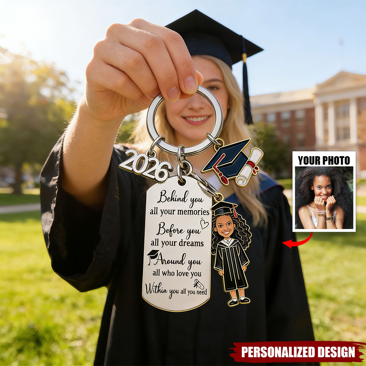 Graduation Gift-Personalized Graduation Keychain