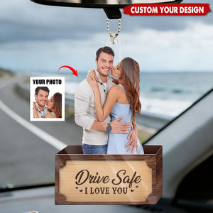 Custom Photo You Make My Heart Skip A Beat - Couple Personalized Custom Car Ornament - Christmas Gift For Husband Wife, Anniversary