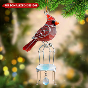 Personalized Cardinal Memorial Ornament-Memorial Gift For Family