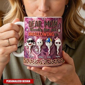 Personalized Funny Sperm Kids Coffee Mug-Gifts For Moms