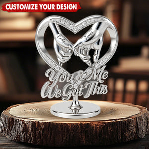 Silver Anniversary, Gold Anniversary, We Got This - Personalized Couple Custom Shaped Acrylic Plaque