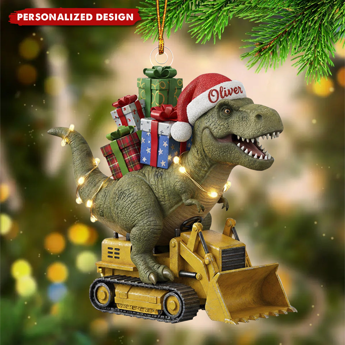 Personalized Dinosaur Ornament Gift For Kids