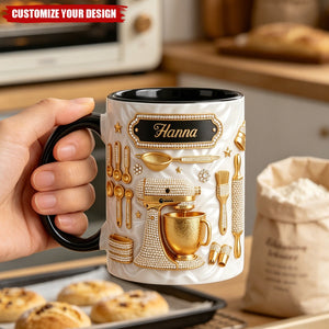 Personalized Baking 3D Print Mug, Gifts For Baking Lovers