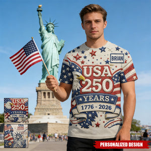 US 250th Anniversary-Personalized T-Shirt/Sweatshirt