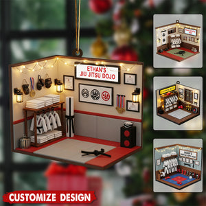 Personalized Martial Arts/Jiujitsu/Karate/Taekwondo Christmas Ornament