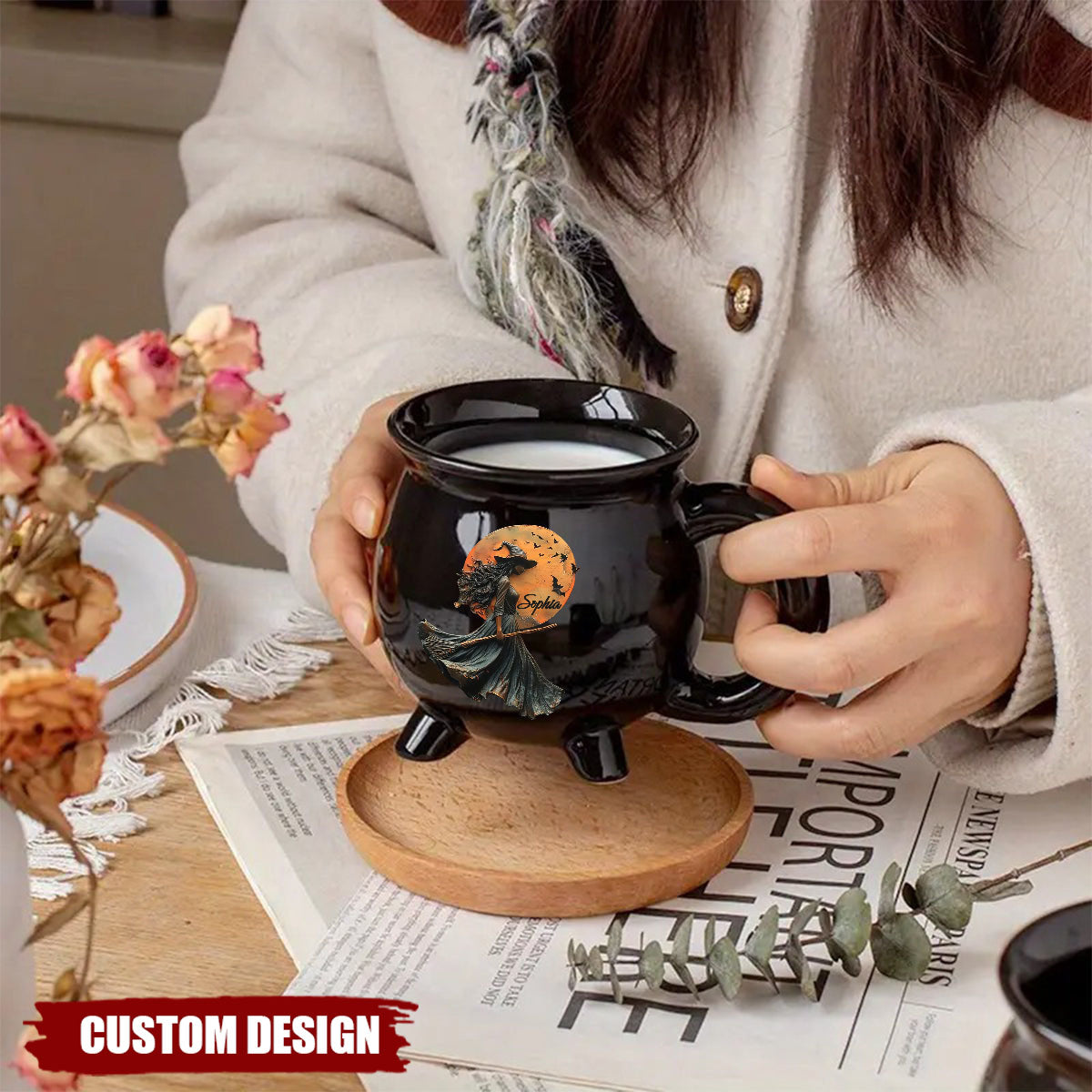 Mystic Witch - Personalized Witch Cauldron Mug