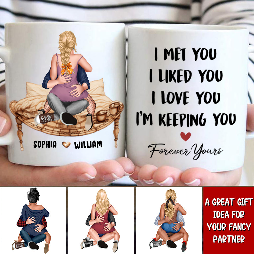 I Promise To Always Be By Your Side - Couple Personalized Custom Mug - Gift For Husband Wife, Anniversary