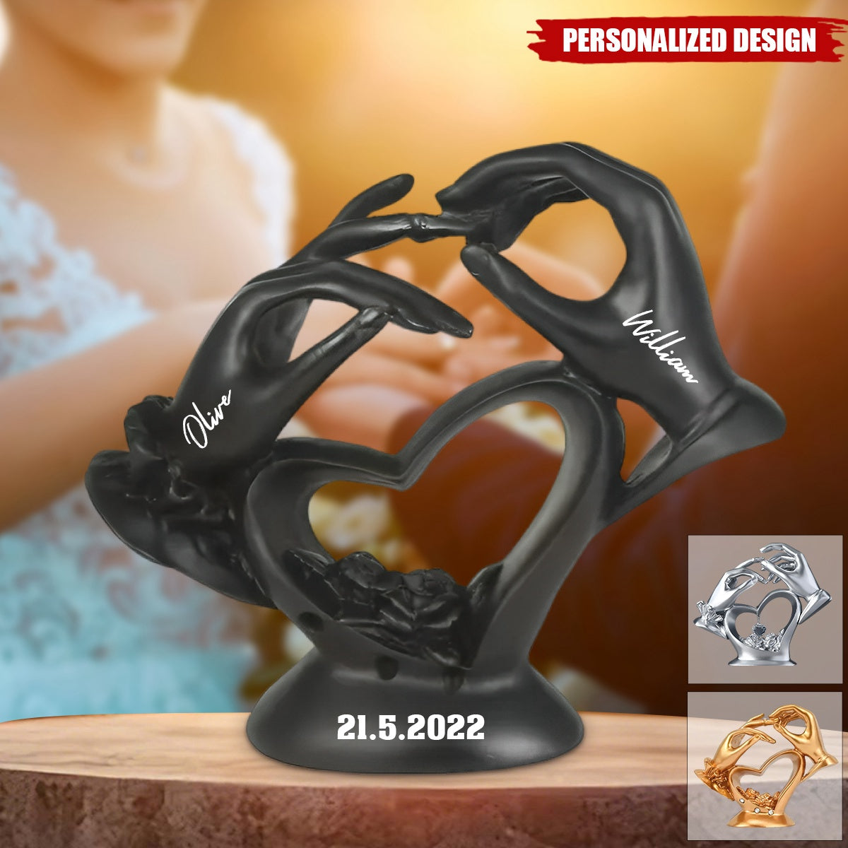 Anniversary Gifts For Couple-Personalized Couple Custom Shaped Acrylic Plaque