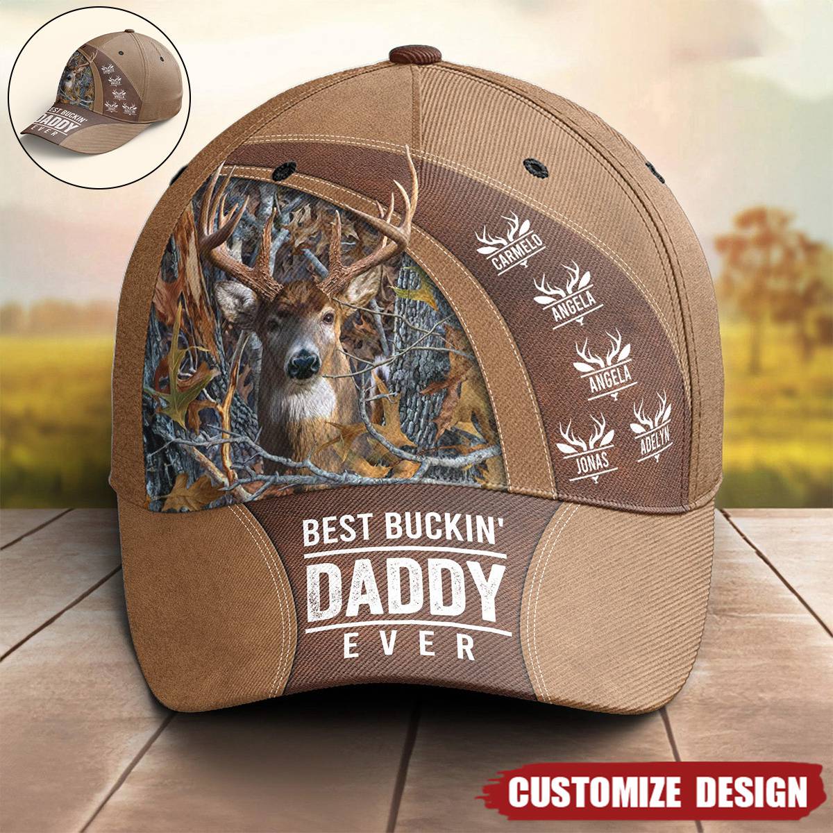 Best Buckin' Dad / Grandpa Ever - Personalized Classic Cap