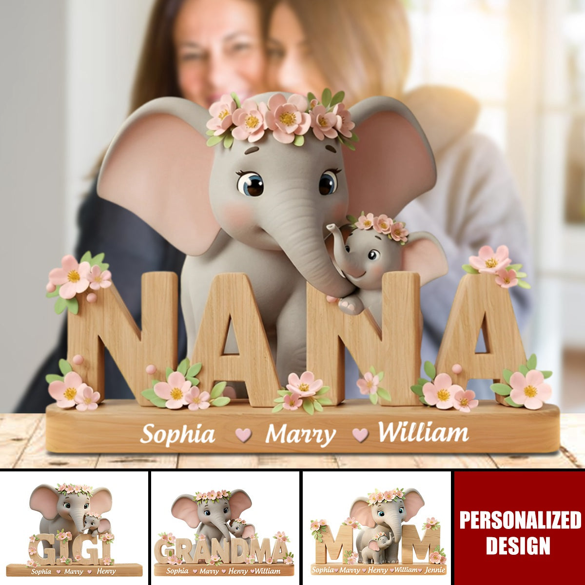 Best Mom/ Grandma Ever-Personalized Mother Plaque
