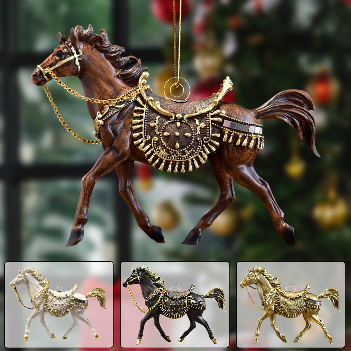 Vintage Running Horse Sculpture: Symbol of Power and Prosperity