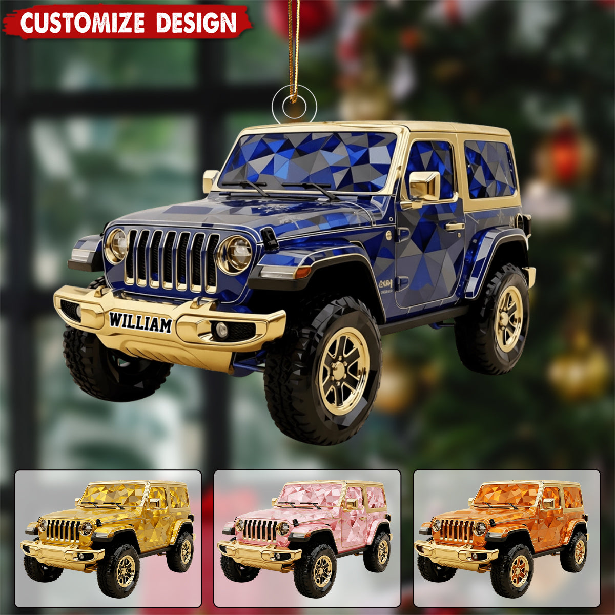 Personalized Jolly Off-road Ride Christmas Ornament - Gifts For Off-road