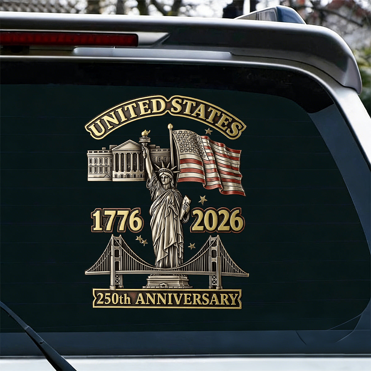 250th Anniversary - Car Window Decal Sticker