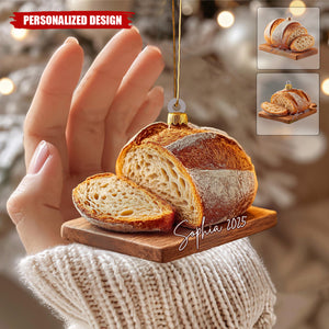 Personalized Sourdough Bread Christmas Ornament