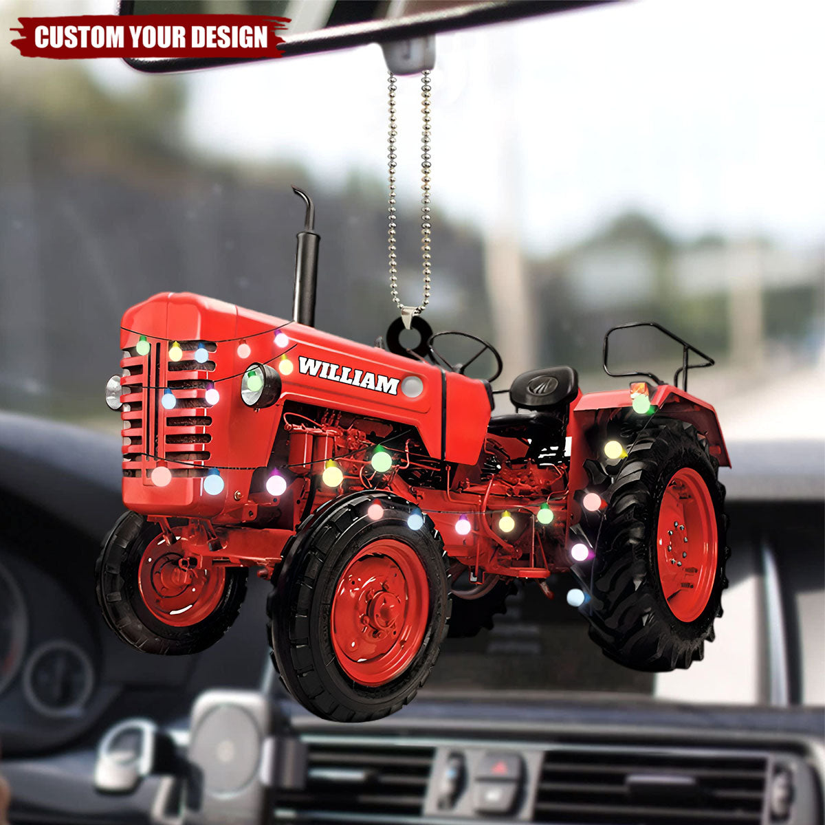 Personalized Tractor Christmas Ornament - Christmas Gift For Farmer