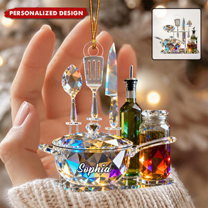 Personalized Kitchenware Set Themed Ornaments