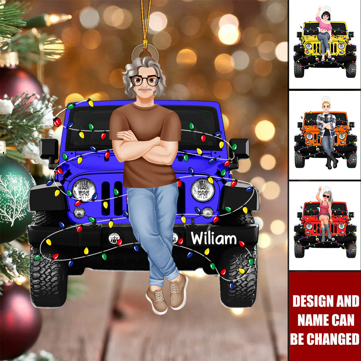 2024 New Release - Off Road Couple Personalized Christmas Ornament