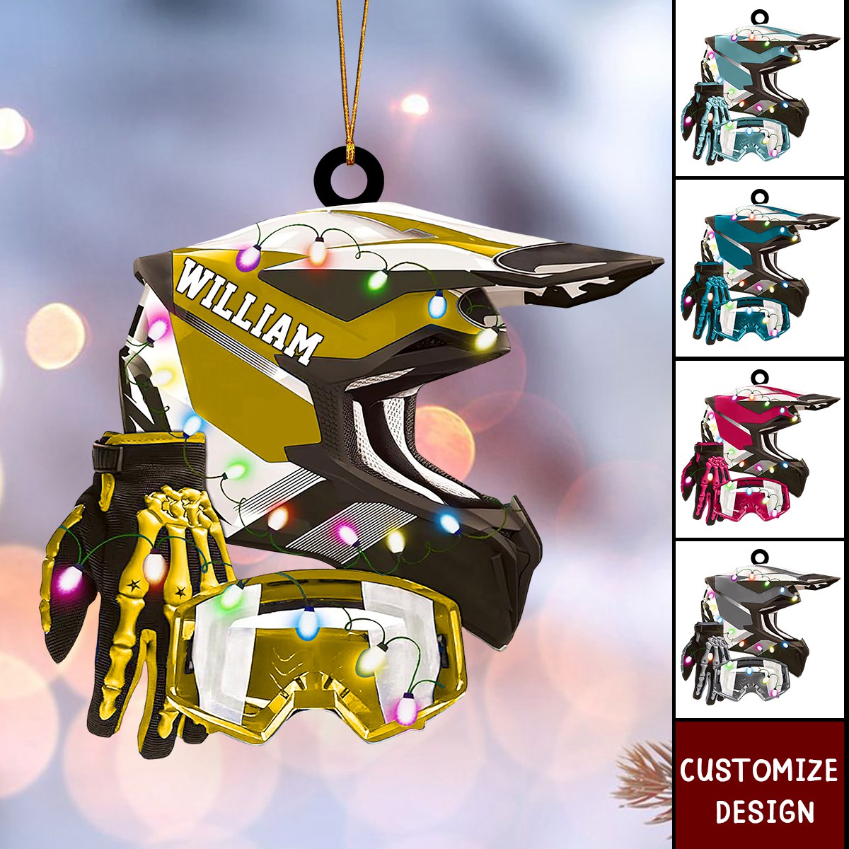 2024 New Release Personalized Dirt Bike Christmas Ornament Gift For Racing Lover