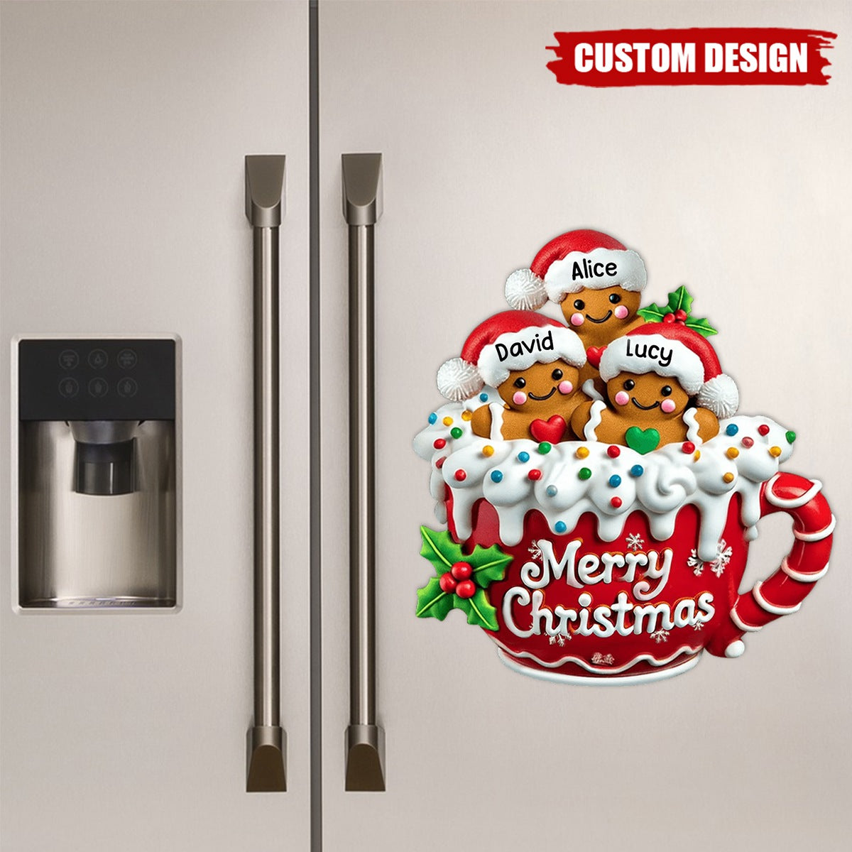 Merry Christmas - Personalized Decal/Sticker, Gift For Family - 2025 New Release