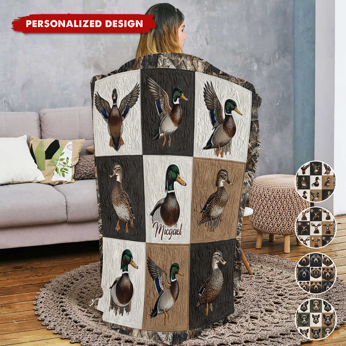 Love Hunting-Personalized Hunting Blanket