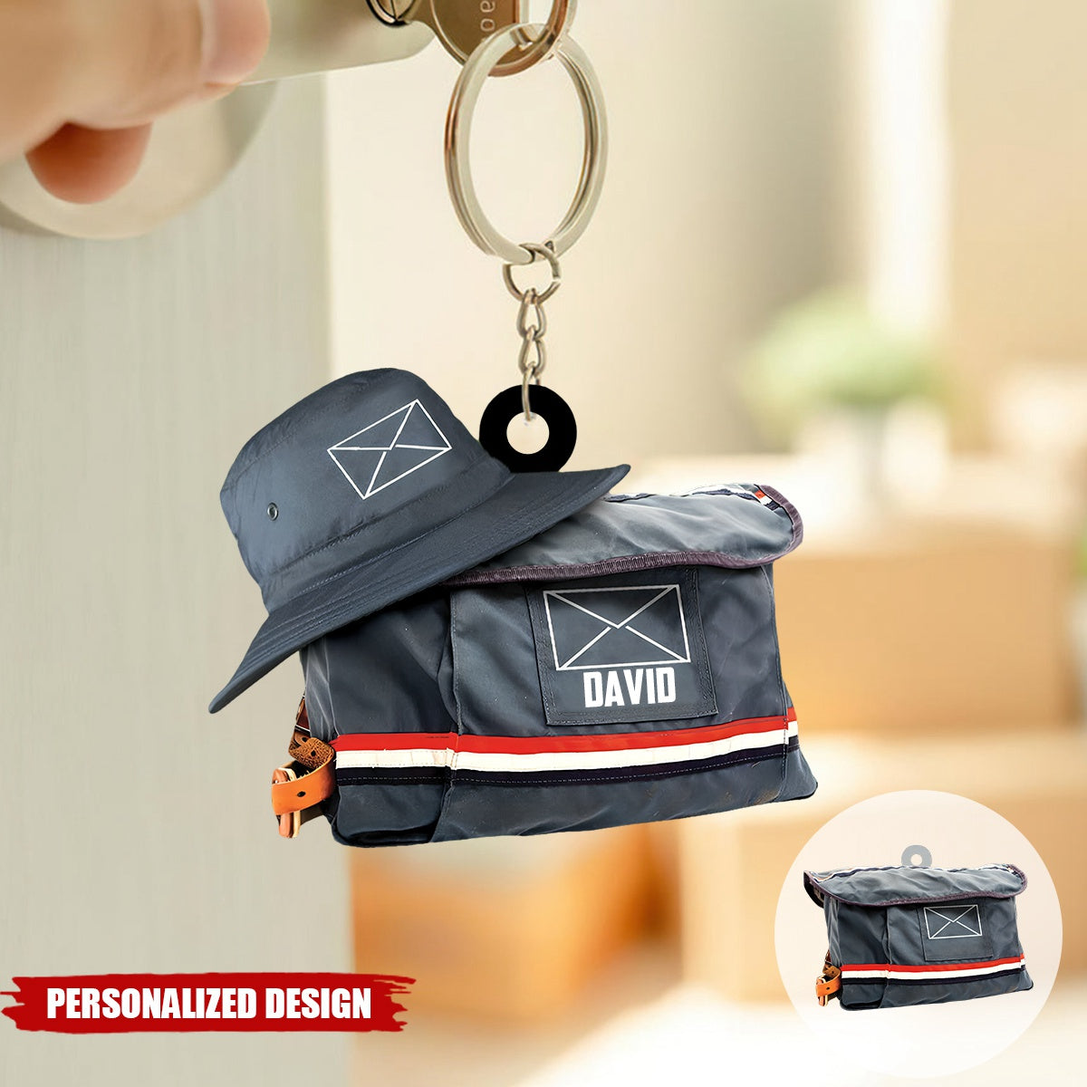 Personalized Postal Worker Keychain-Gift For Mail Carrier-2024 New Release