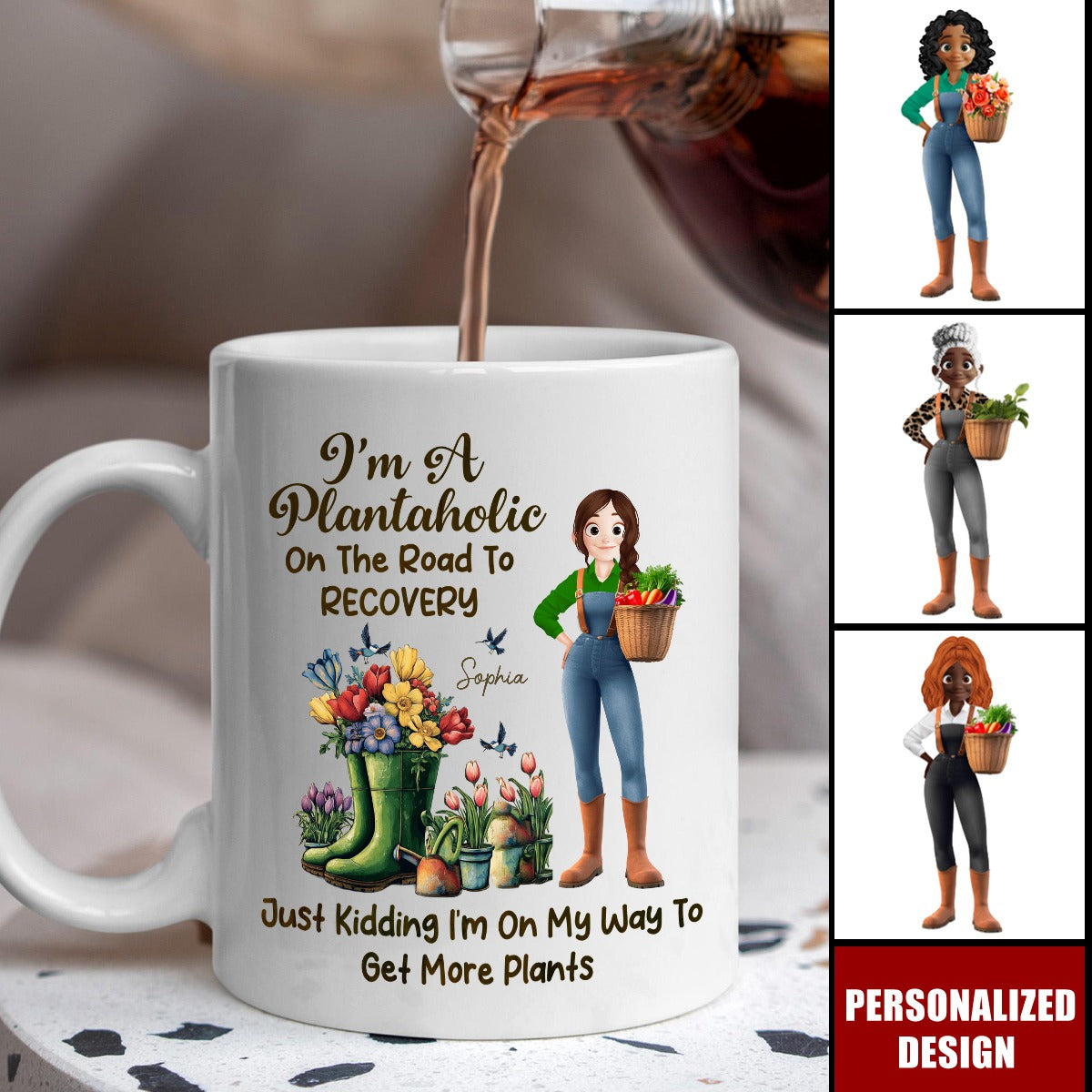 I'm A Plantaholic On The Road To Recovery-Personalized Mug