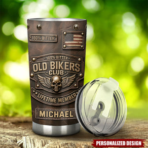 Old Biker Club-Personalized Biker Tumbler