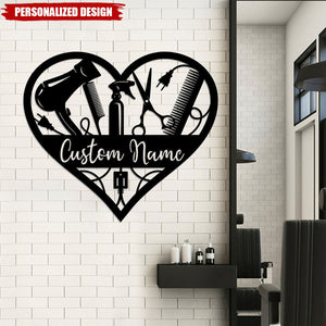 Personalized Beauty Salon Wall Metal Sign-Gifts For Beauty Salon,Hairstylist