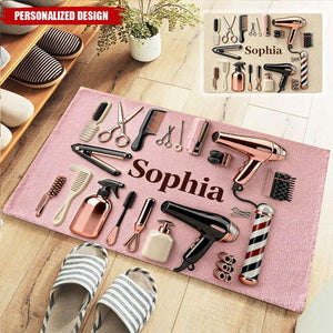 Proud Hair Stylist-Personalized Hairdresser Doormat