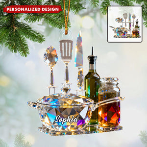 Personalized Kitchenware Set Themed Ornaments
