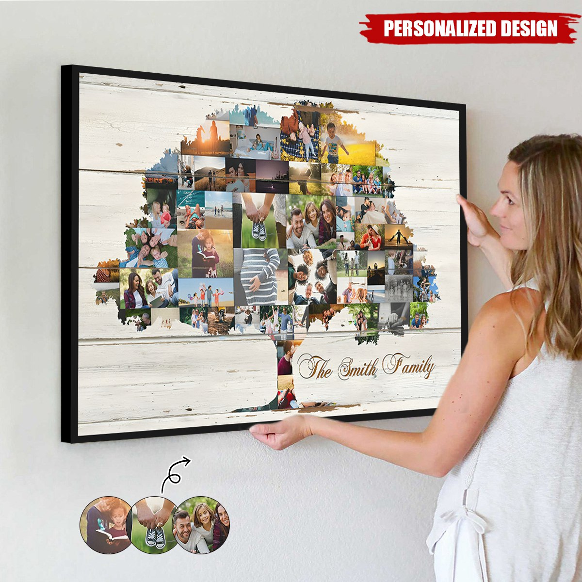 Family Tree Art-Personalized Poster-Gift for Family