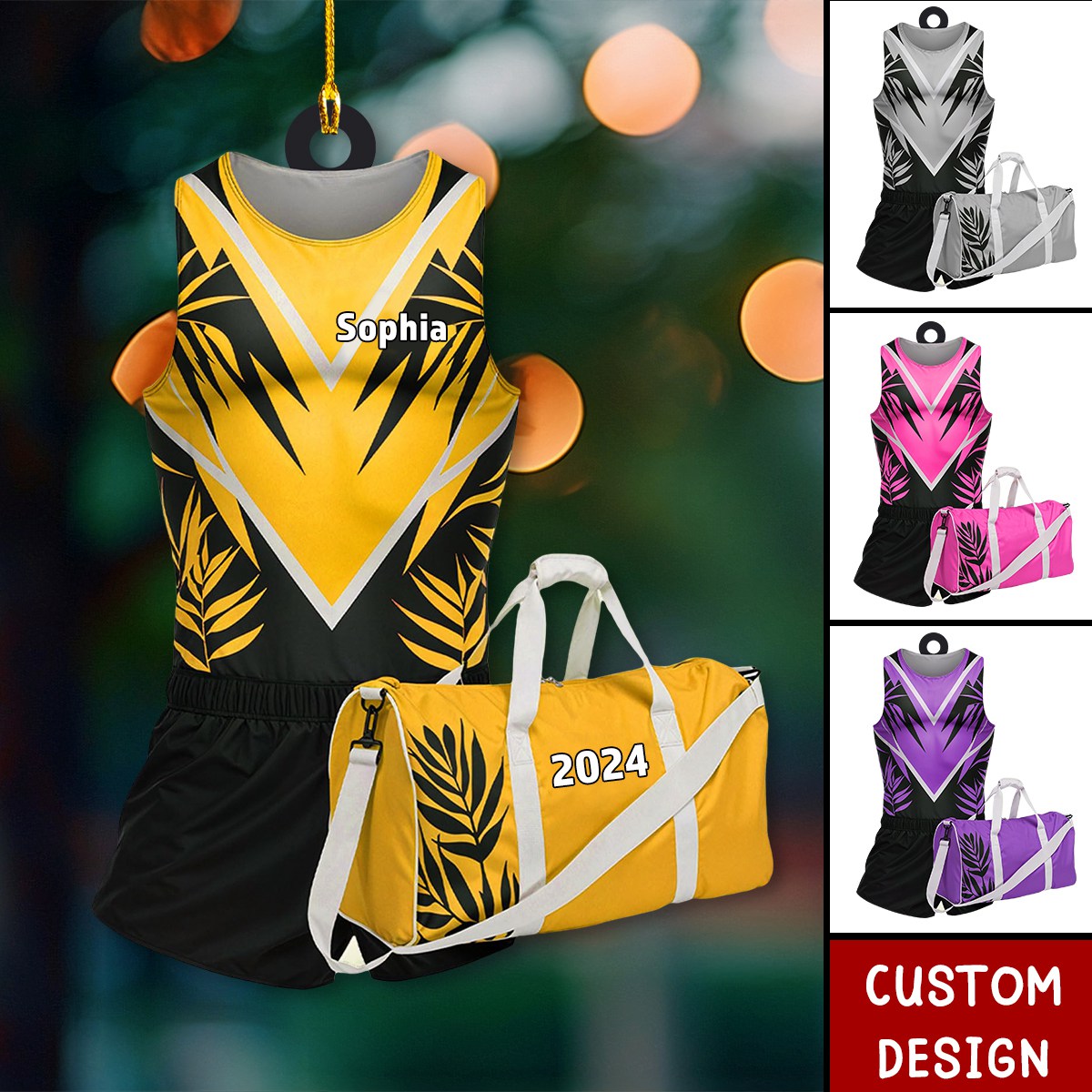 Personalized Gymnastics Ornament, Gift For Gymnast Girl - 2024 New Release