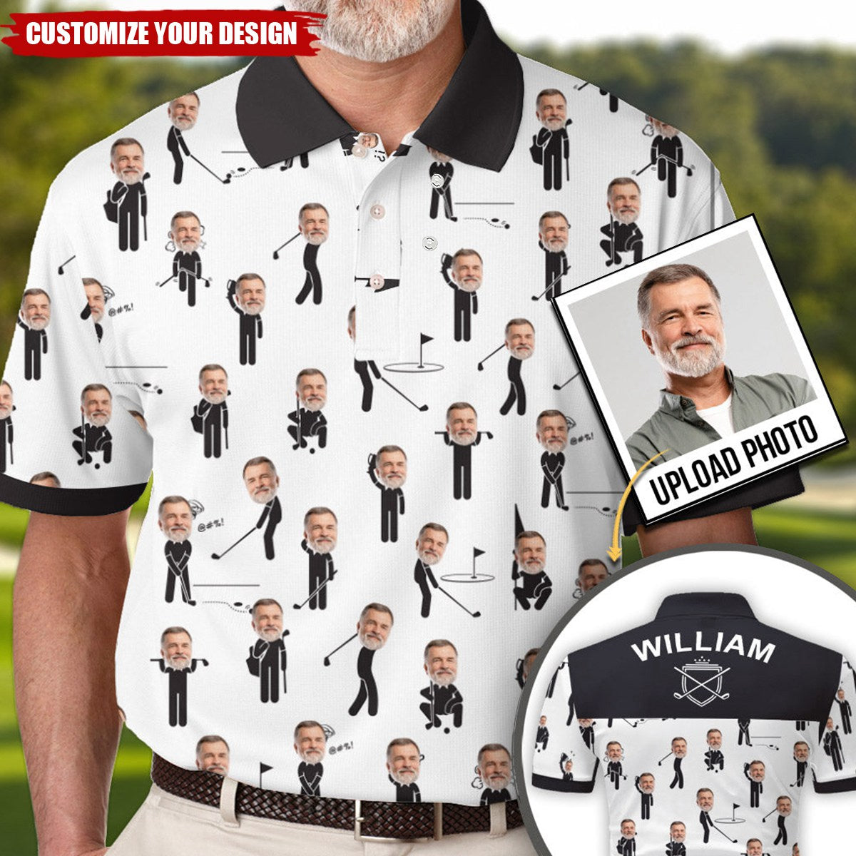 Love Being A Golfer - Personalized Golf Polo Shirt