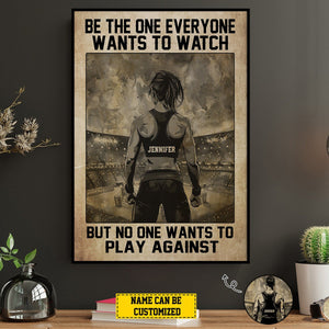 Personalized Vintage Wrestling Motivation Poster-Gift For Wrestling Lovers