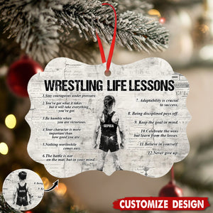 Personalized Wrestling Kid Boy Ornament - Gift For Wrestling Lovers