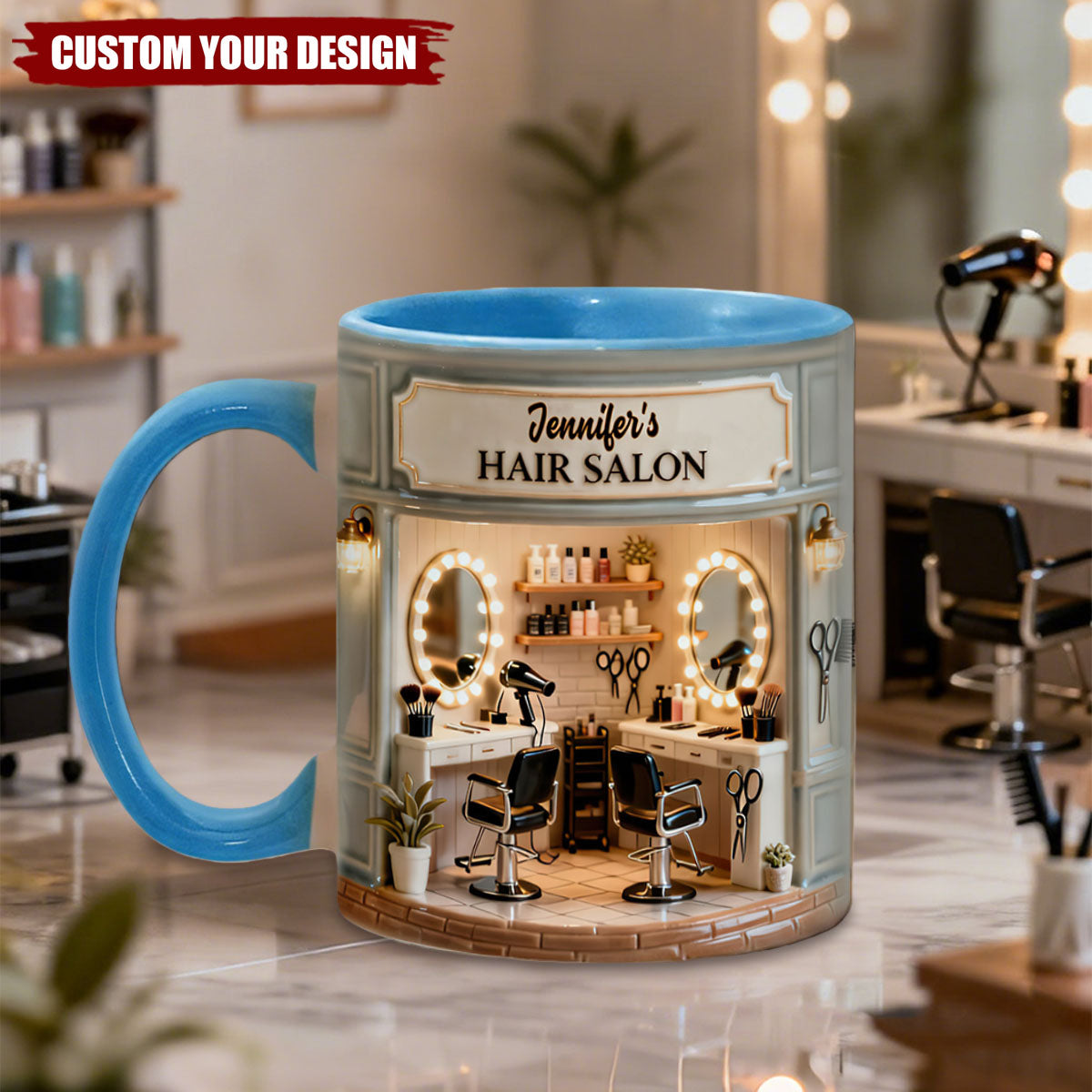 Proud Hair Stylist - Personalized Hairdresser Accent Mug