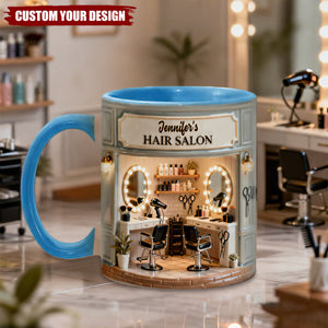 Proud Hair Stylist - Personalized Hairdresser Accent Mug
