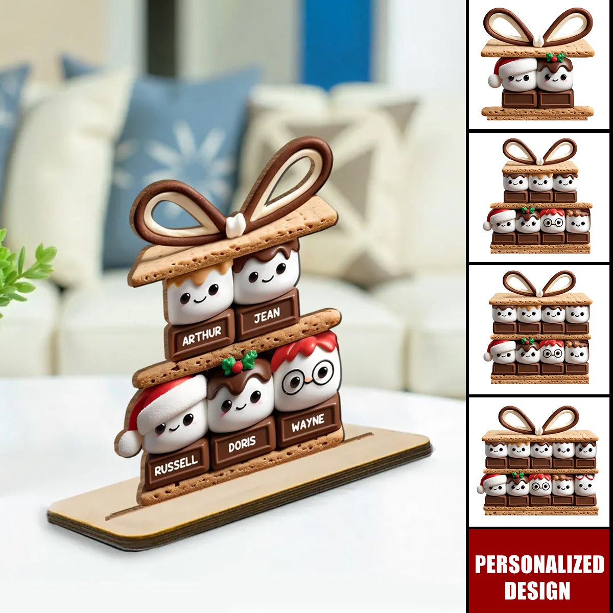 Happy Smores-Personalized Wood Plaque