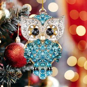 Owl Christmas Ornament 2025 - Owl Ornament for Christmas Tree Decorations Acrylic Ornaments for Kids Adults