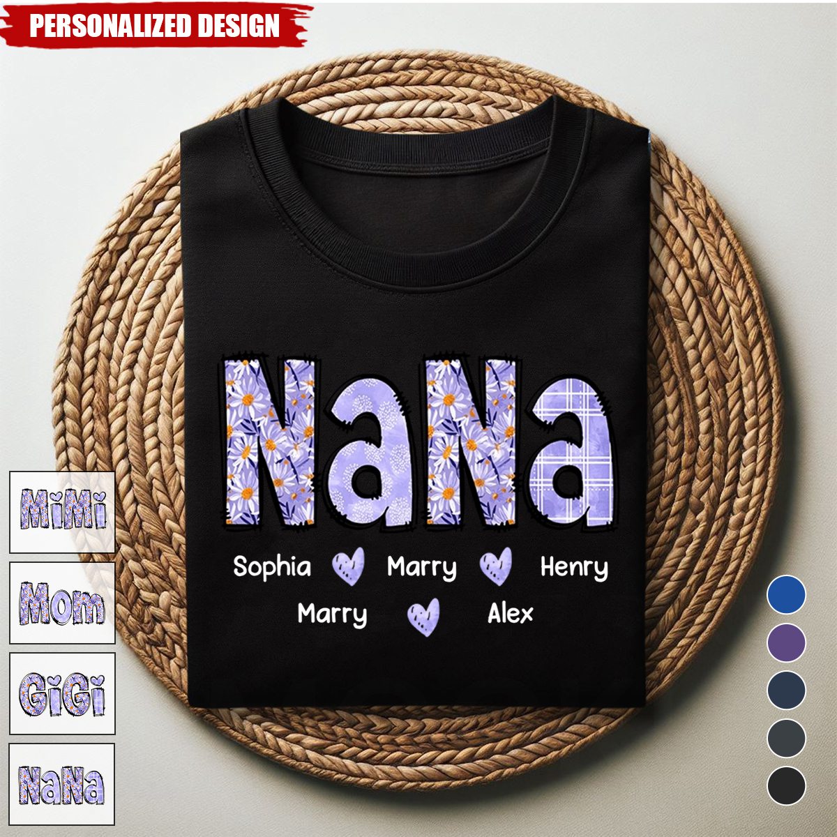 Personalized Grandma T-Shirt-Gift For Grandma