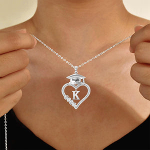 Personalized Graduation Cap Necklace, Graduation Gift for Class of 2025 Graduates