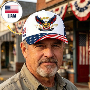 Personalized US Eagle 250 Years Of Freedom 1776 - 2026 Classic Cap