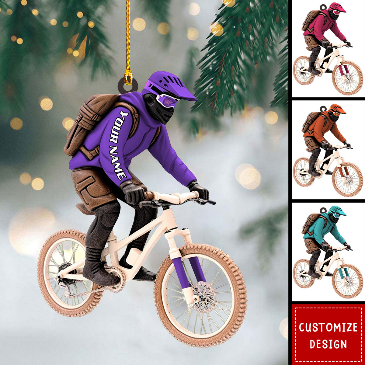 Personalized Racing Bicycle Ornament - 2024 New Release