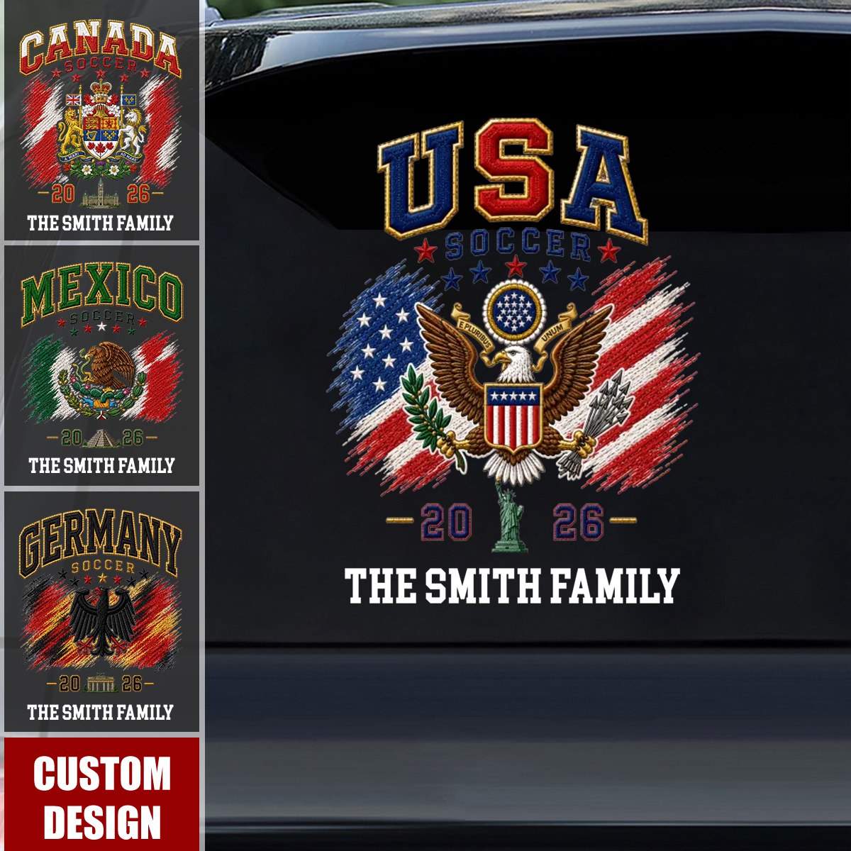 Personalized International Soccer Tournament Party Decal Sticker - Gifts For Soccer Lovers