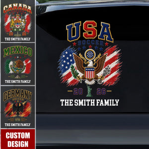 Personalized International Soccer Tournament Party Decal Sticker - Gifts For Soccer Lovers
