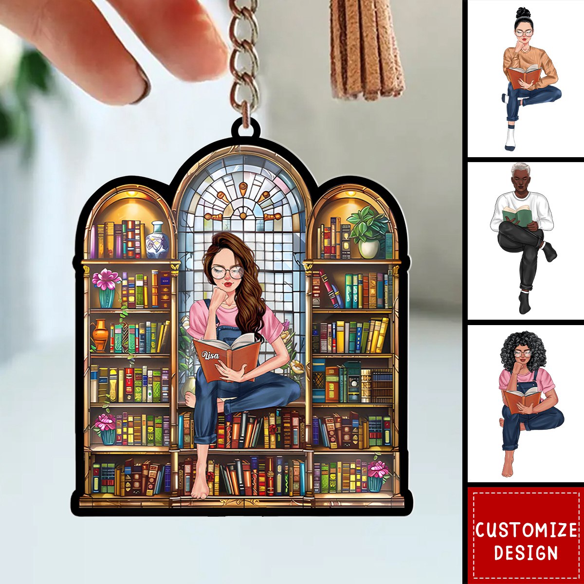 Personalized Gifts For Book Lover Acrylic Keychain