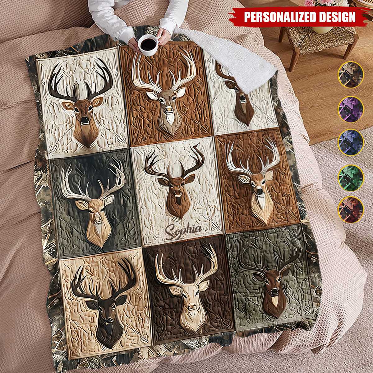 Country Girl-Personalized Hunting Blanket