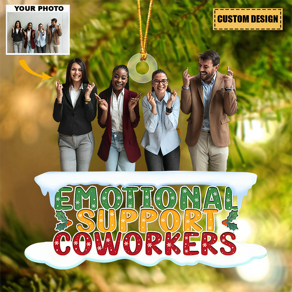 Personalized Custom Photo Acrylic Christmas Ornament -Gift For Friends