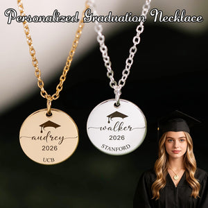Personalized Graduation Necklace-Memorial Gifts
